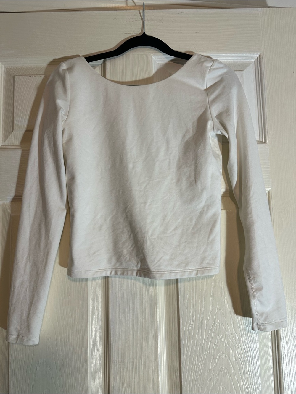 aerie offline White Long Sleeve Scoop back